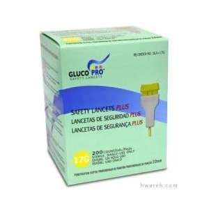  Nipro Gluco Pro Safety Lancets Plus (17G)   200 Lancets 