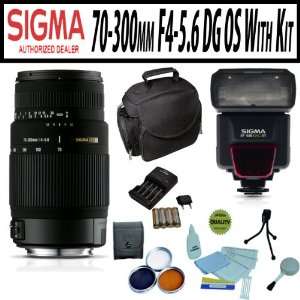  Sigma 70 300mm F4 5.6 DG OS with EF530 DG ST Flash, Opteka 