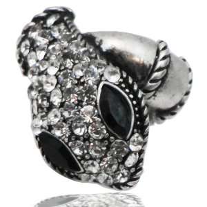  Bling Crystal Snake Ring   Adjustable Size Jewelry