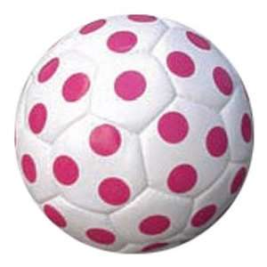 Red Lion Dot Soccer Balls (Sz. 3/4/5) WHITE/PINK DOTS 4 