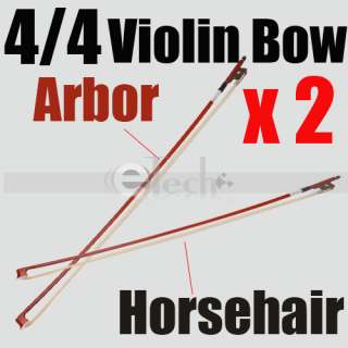Red Arbor White Copper Horsehair Violin Bow 4/4  