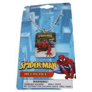    Marvel Spiderman 18 Dogtag Necklace Black 