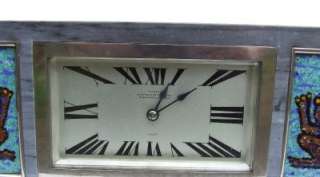 1930s FRENCH ART DECO HOUR LAVINGE JUST MODERNIST MANTLE CLOCK 