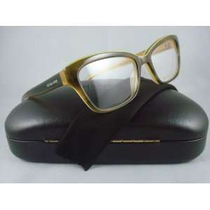 Michael Kors MK257 Olive Horn/Yellow 325 Eyeglasses 50mm