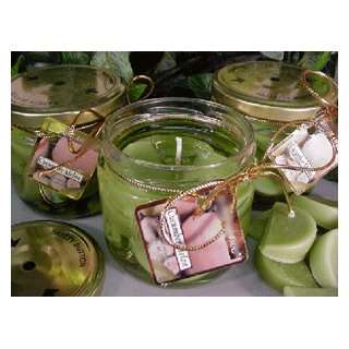  Cucumber Melon Scented Gel Wax Candle in Preserve Jar 10 