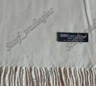 Material 100%CASHMERE Made Scotland Scarf Size  12 wide X 72 
