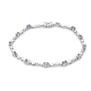  CleverEves 1.45.Ctw Tanzanite Gold Bracelet CleverEve Jewelry