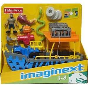  Imaginext Safari Boat and ATV Blue Toys & Games