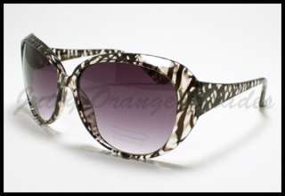   CAT EYE Womens Oversized Fashion Sunglasses CLEAR ZEBRA PRINT  