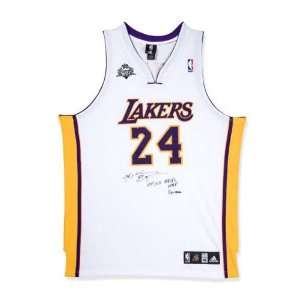 Kobe Bryant Los Angeles Lakers   Alternate White   Autographed Jersey 