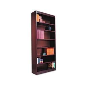  Square Corner Bookcase, Wood Veneer, 7 Shelf, 35 3/8w x 11 
