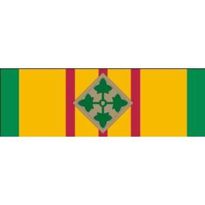  US Army Vietnam Service Ribbon with 4th Infantry Division 