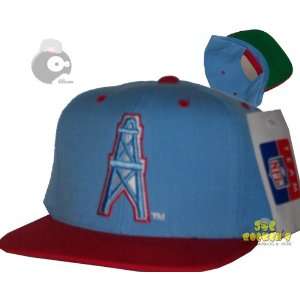  Houston Oilers Vintage Two Tone Snapback Hat Cap Retro 90s 