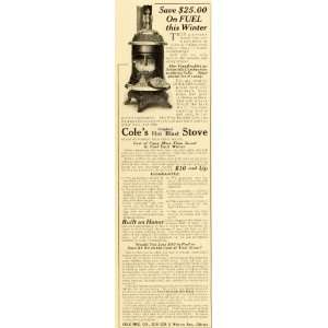  1906 Ad Cole Manufacturing Hot Blast Stove Heating Vintage 
